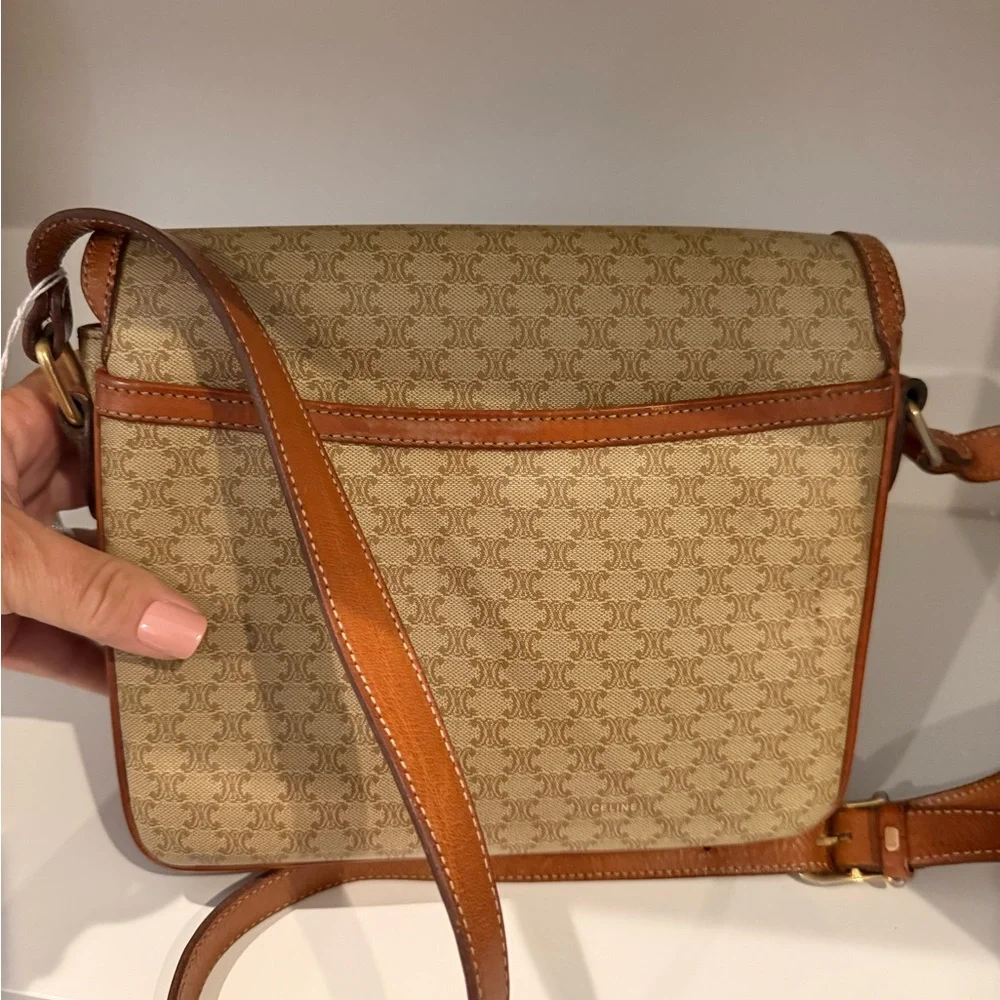 Celine Macadam Tan Shoulder Bag - Picture 5 of 7
